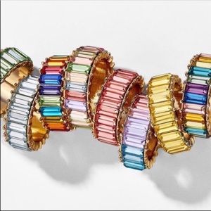 ANTHROPOLOGIE crystal rings